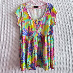 Delias Dolls Kill floral babydoll dress size XL